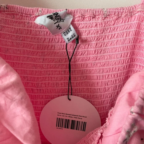 Princess Polly Front Row Romper Playsuit Pink Floral NWT Size 6 - Picture 8 of 9